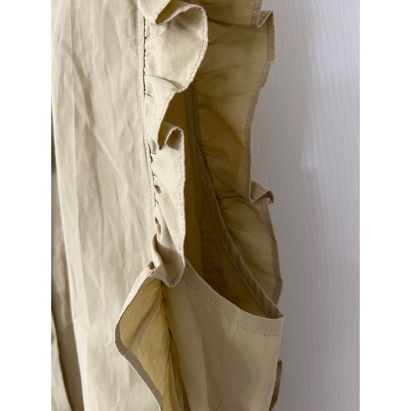 Samsoe and Samsoe Frill Sleeve Marthy Organic Cotton Button Down Shirt Large - Picture 8 of 13